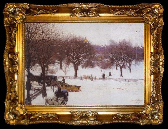 framed  Edward Simmons Boston Public Gardens, ta009-2